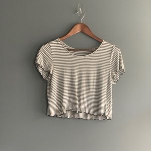 Striped crop top